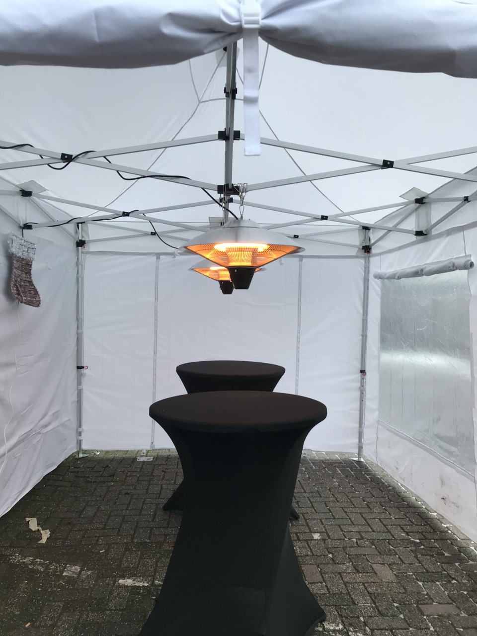 Partytent 3x3, professioneel, volledig PVC - Afbeelding 8